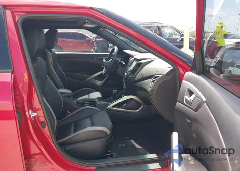 2016 Hyundai Veloster Turbo из США, поврежденный, VIN KMHTC6AE2GU284280